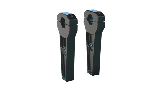 Todds Cycle - Todds Cycle 1-1/8in. Handlebar Riser Kit - 6in. Rise - Black - TD-R21-06B