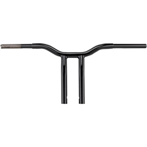 LA Choppers - LA Choppers 1-1/4in. Pullback Risers for Welded Kage Fighter T-Bars - Gloss Black - LA-7338-10B