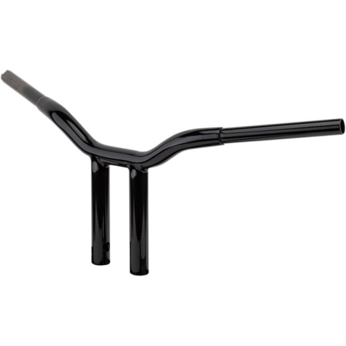 LA Choppers - LA Choppers 1-1/4in. Straight Risers for Welded Kage Fighter T-Bars - Gloss Black - LA-7337-08B
