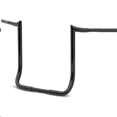 LA Choppers - LA Choppers 1-1/4in. Prime Ape Handlebars - 18in. Rise - Gloss Black - LA-7352-18B