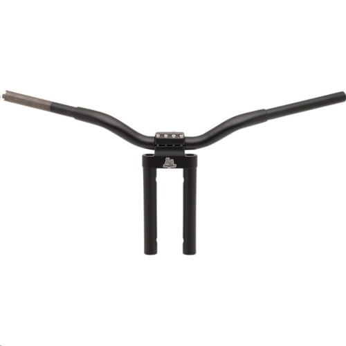 LA Choppers - LA Choppers 1-1/4in. Kage Fighter Straight Heights T-Bar - 10in. Rise - Flat Black - LA-7335-10M