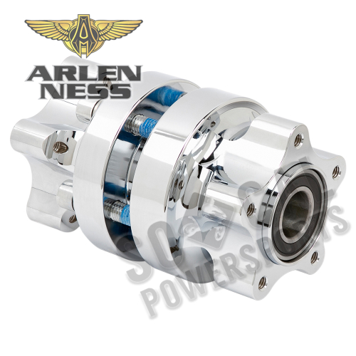 Arlen Ness - Arlen Ness Front Cartridge Hub Kit Dual Disc - Chrome - 17-6130-C