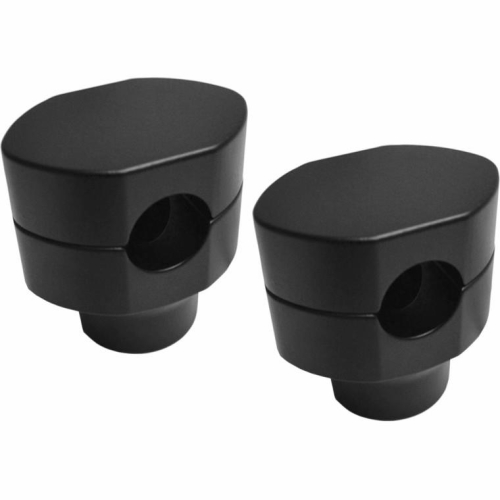 LA Choppers - LA Choppers 1in. Handlebar Riser Kit for HD Springer - Flat Black - LA-7410-02M