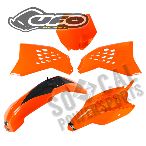 UFO Plastics - UFO Plastics Complete Body Kit - KTM Orange - KTKIT525-127