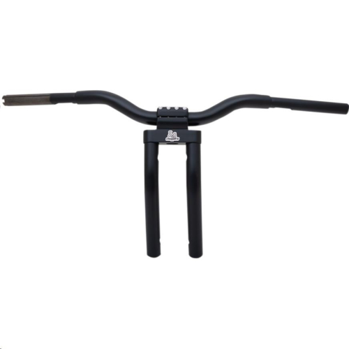 LA Choppers - LA Choppers 1-1/4in. Kage Fighter Pullback Heights T-Bar - 12in. Rise - Flat Black - LA-7336-12M