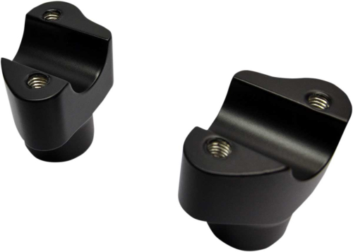 Drag Specialties - Drag Specialties Buffalo Straight Risers - 1.5in. Tall - Flat Black - 0602-0809