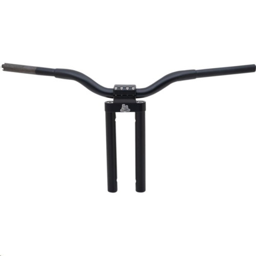 LA Choppers - LA Choppers 1-1/4in. Kage Fighter Straight Heights T-Bar - 12in. Rise - Flat Black - LA-7335-12M