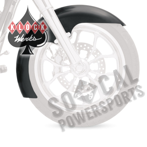 Klock Werks - Klock Werks Hugger Series Front Fenders With Mounting Blocks - Level - KWF-02-0494