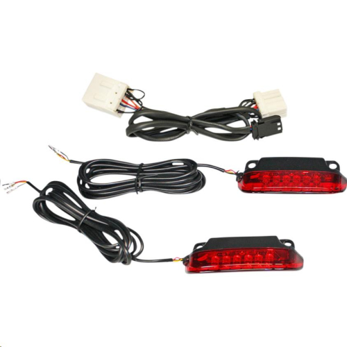 Custom Dynamics - Custom Dynamics LED Saddlebag Rail Light Bars - Red Lens - CD-LR-09-R