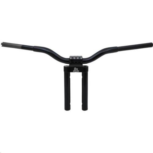 LA Choppers - LA Choppers 1-1/4in. Kage Fighter Straight Heights T-Bar - 10in. Rise - Gloss Black - LA-7335-10B