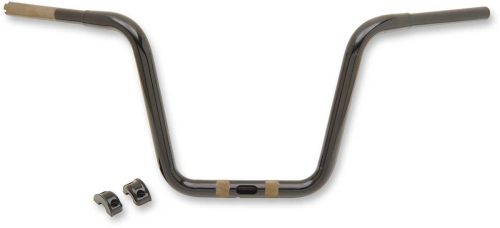 Drag Specialties - Drag Specialties 1-1/4in. Ape Hanger Touring Handlebar - 12in. - Gloss Black - 0601-3857