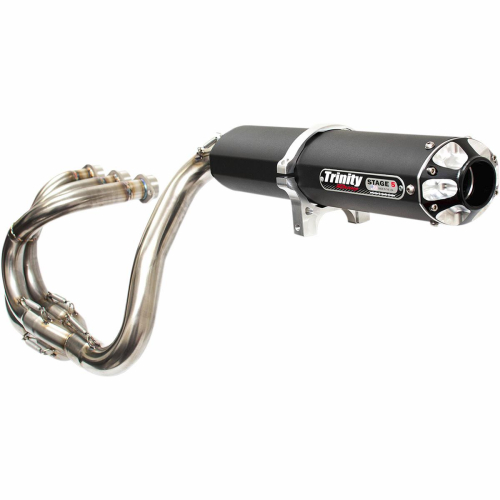 Trinity Racing - Trinity Racing Stage 5 Exhaust System - Black Muffler - TR-4155F-BK