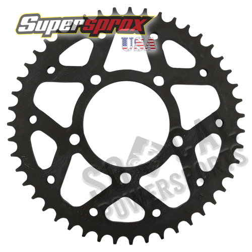Supersprox - Supersprox Steel Rear Sprocket - 47T - RFE-829-47-BLK