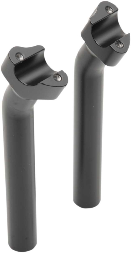 Drag Specialties - Drag Specialties Buffalo Pullback Risers - 9.5in. Tall - Flat Black - 0602-0810