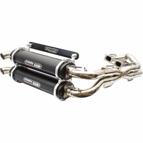 Trinity Racing - Trinity Racing Stage 5 Dual Exhaust System - Black Muffler - TR-4119D-BK