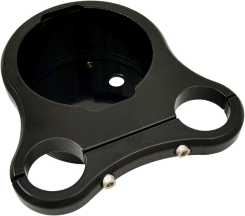 Drag Specialties - Drag Specialties Tee-Bar Single Gauge Mount for 1 1/4in. T-Bars - Gloss Black - 2201-0200