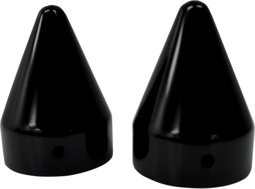 LA Choppers - LA Choppers Axle Caps - Black Spike - LA-7811-00B