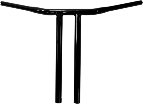 Drag Specialties - Drag Specialties 1-1/4in. Buffalo T-Bar w/ Straight Risers - 16in. - Black - 0601-2753