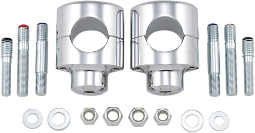 Drag Specialties - Drag Specialties 1-1/2in. Big Buffalo Riser - 1-1/2in. Tall - Chrome - 0602-0465