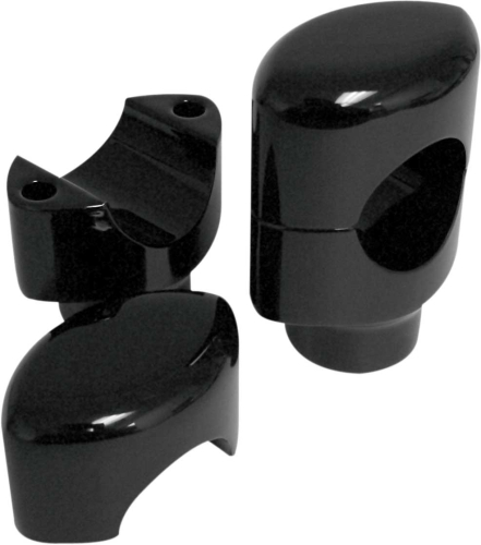 Drag Specialties - Drag Specialties 1-1/2in. Big Buffalo Riser - 1-1/2in. Tall - Black - 0602-0466