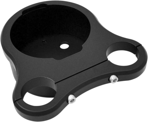 Drag Specialties - Drag Specialties Tee-Bar Single Gauge Mount for 1 1/4in. T-Bars - Flat Black - 2201-0201
