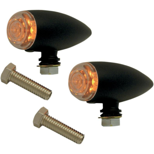 Pro-One Performance - Pro-One Performance Bullet Marker Lights - Smooth - Black Powder Coat - 400370B