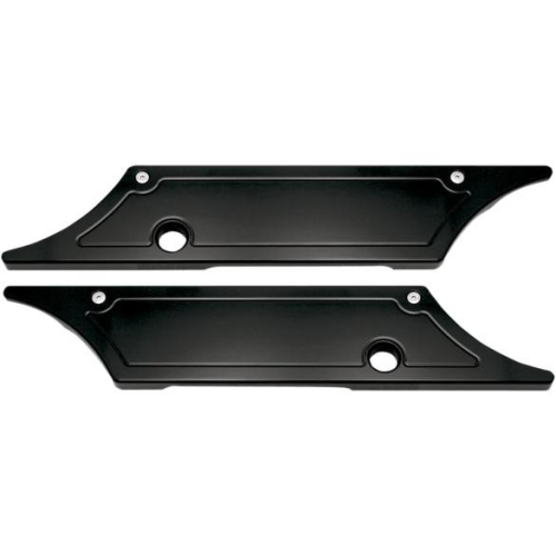 Pro-One Performance - Pro-One Performance Saddlebag Latch Covers - Black Anodized - Smooth - PO104710B