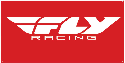 Fly Racing - Fly Racing Fly Banner - Red - NEW F-RACE RED 3X6