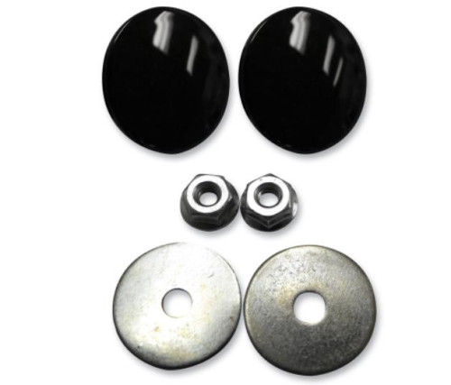 LA Choppers - LA Choppers Fairing Mirror Hole Plugs - Black - LA-9001-00B