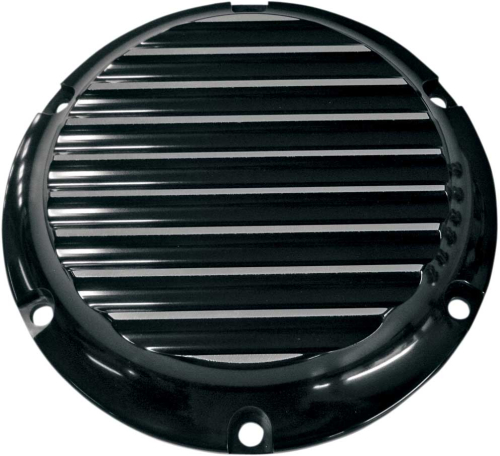 Joker Machine - Joker Machine Billet Derby Cover - Finned Black Anodized - 10-690B