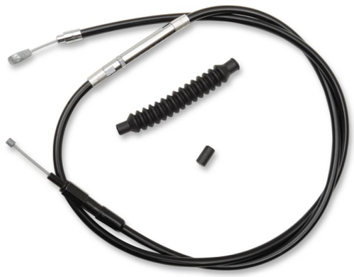 LA Choppers - LA Choppers Black Vinyl-Coated Stainless Steel Clutch Line Kit - 12-14in. Ape Hangers - LA-8005C13B