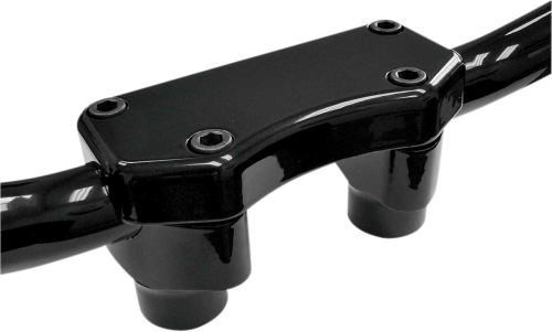 Drag Specialties - Drag Specialties Handlebar 1.5in. Riser/Top Clamp Kit - Black - 0602-0256