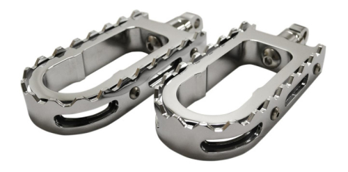 LA Choppers - LA Choppers BMX Footpegs - Chrome Peg with Chrome Teeth - LA-7205-00