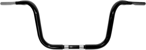 Drag Specialties - Drag Specialties 1-1/4in. Buffalo Touring Ape Hanger Handlebar - 10in. - Gloss Black - 0601-1240