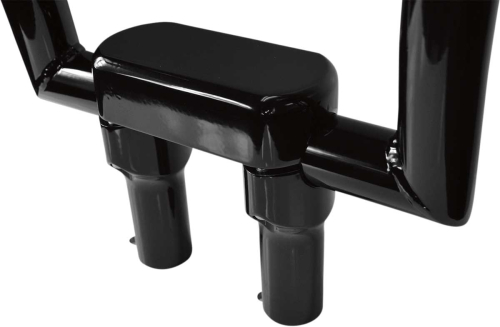 Drag Specialties - Drag Specialties Handlebar Riser/Top Clamp Kit with 1-1/2in. Clamping Area - 4in. Tall - Black - 0602-0605