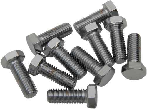 Drag Specialties - Drag Specialties Coarse-Thread Hex-Head Bolts - 3/8in.-16 x 1 1/4in. - MPB133