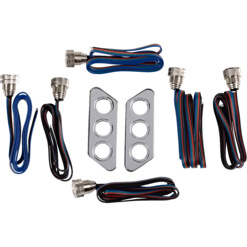 Paul Yaffe Originals - Paul Yaffe Originals Thunder-Pod Taillight Kit - Chrome - PYO:TSLP-C