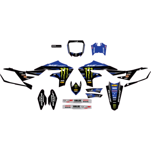 DCOR - DCOR Star Racing Monster Energy Complete Graphics Kit - White Background - 20-50-604