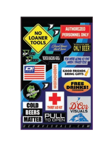 DCOR - DCOR Kids Decal Sheets - Fridge Kit - 40-90-123
