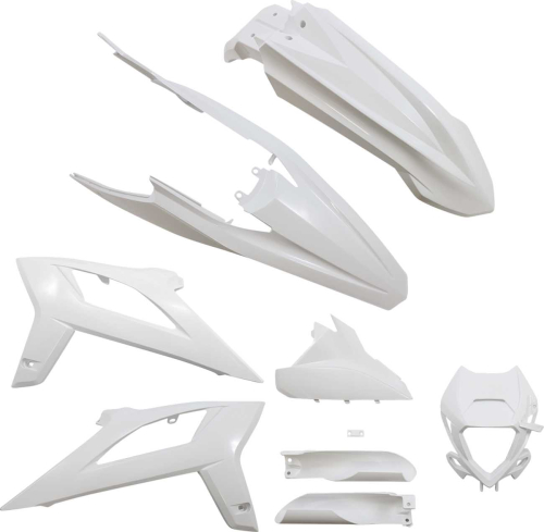 Acerbis - Acerbis Full Plastic Kit - White - 2936260002