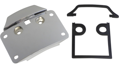 Custom Dynamics - Custom Dynamics Replacement CVO License Plate Assembly - Chrome - CD-CVO-MOUNT-C