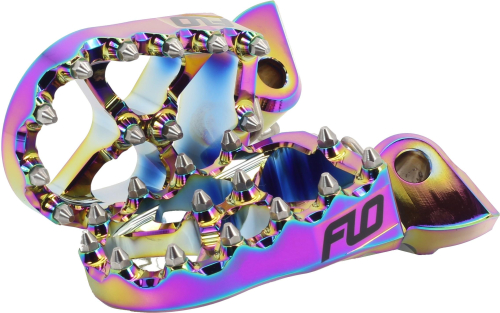 Flo Motorsports - Flo Motorsports Pro Series Foot Pegs - Jet Fuel - FPEG-793-2JET