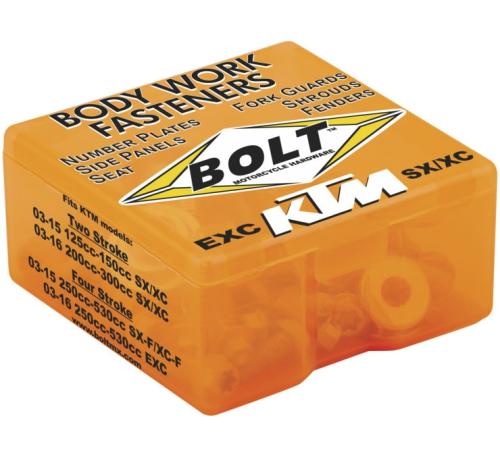 Bolt MC Hardware - Bolt MC Hardware Full Plastic Fastener Kit - KTM-PFK1