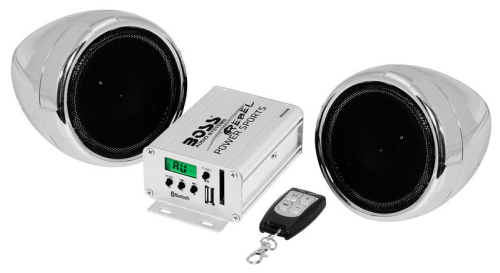 Boss Audio - Boss Audio MC520 All-Terrain Speaker and Amplifier System - Chrome - MC520B
