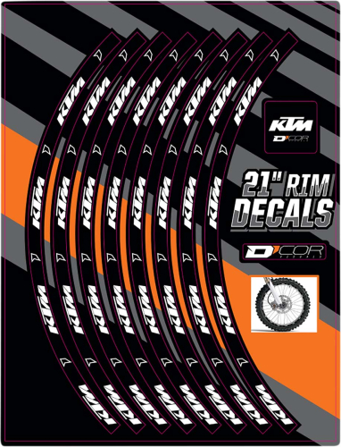 DCOR - DCOR Rim Decal - KTM 21in. - Front - 40-80-204