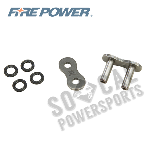Fire Power - Fire Power Rivet Master Link for 520 O-Ring Heavy Duty Chain - Natural - 520FPO-MLJ
