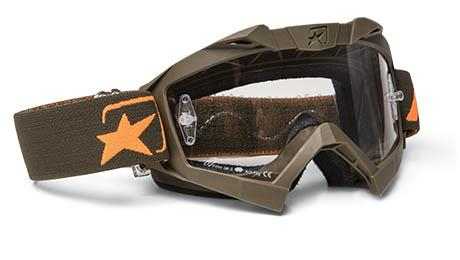 Ariete - Ariete Adrenaline Senior Collection MX Goggles - 14001-SVO - Green/Orange - OSFM