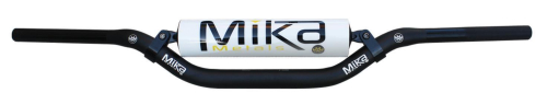 Mika Metals - Mika Metals 1 1/8in. Oversize Handlebar - YZ/Reed Bend - White Pad - MK-11-YZ-WHITE