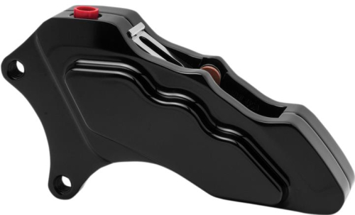 Hawg Halters Inc - Hawg Halters Inc 6-Piston Single Disc Front Brake Caliper - Black - LHSAB6013
