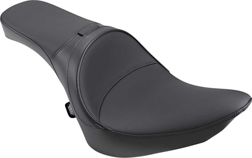 Drag Specialties - Drag Specialties One-Piece Solo Style Seat with Driver Backrest Option - Smooth - 0802-0729